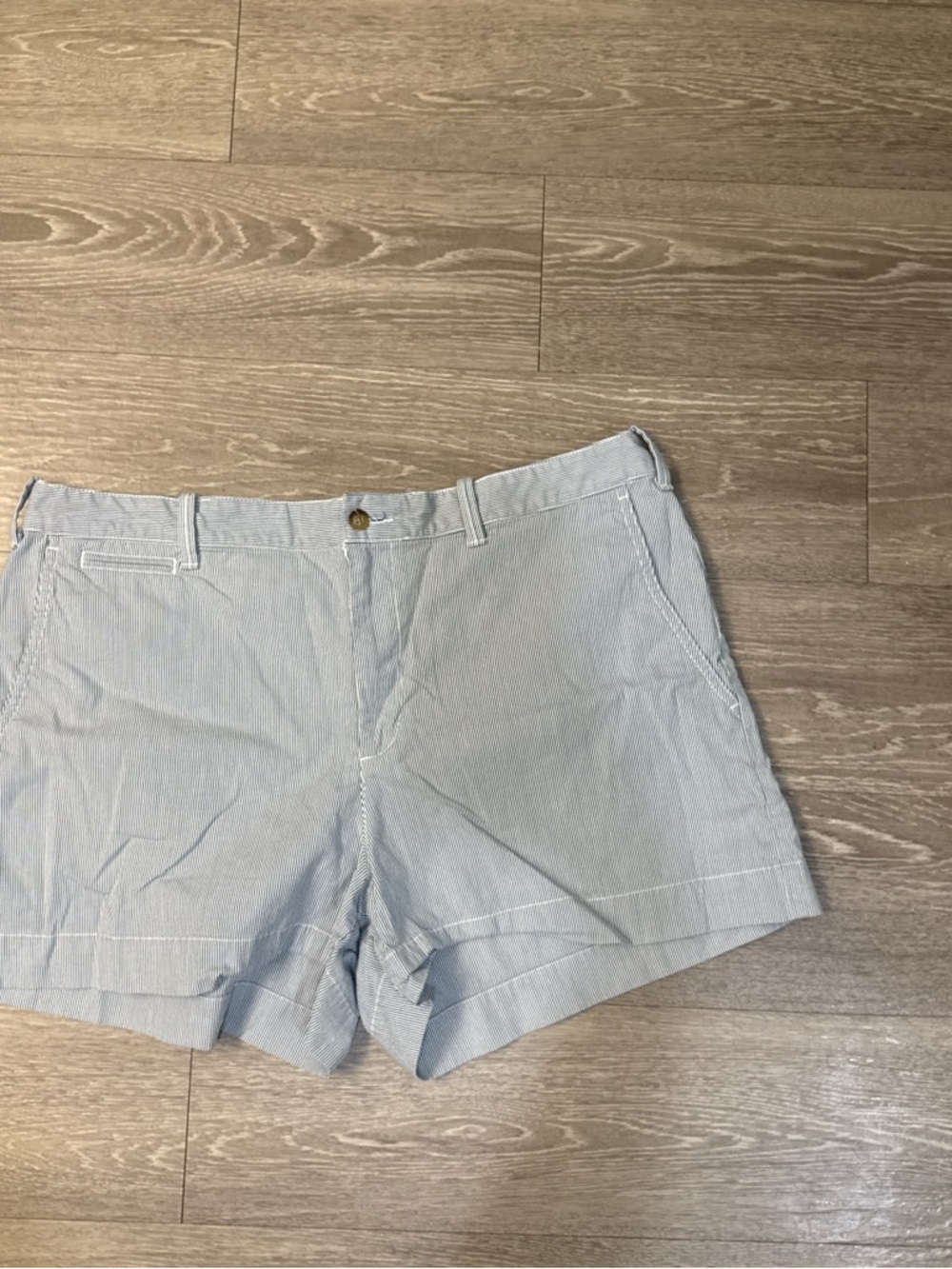 Ralph Lauren Light Blue Seersucker Bermuda Shorts